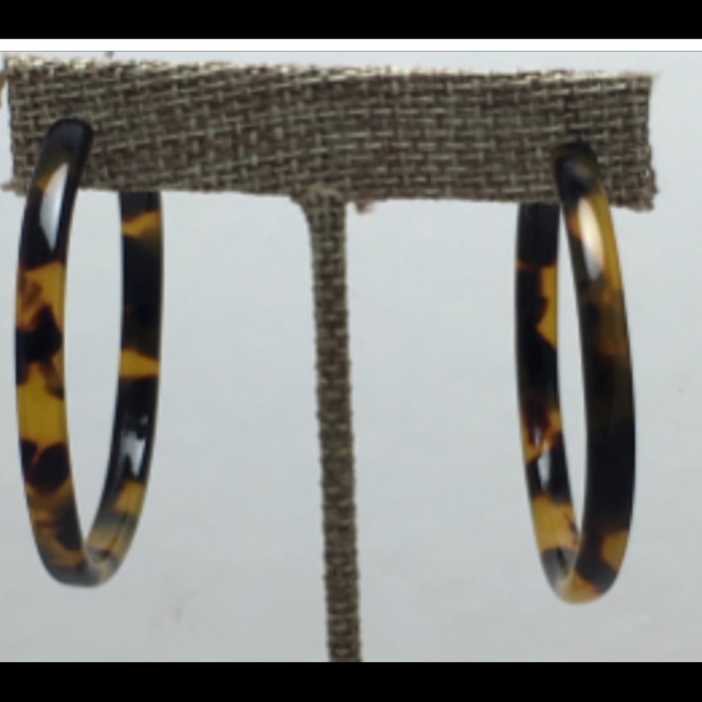 Tortoise shell hoops